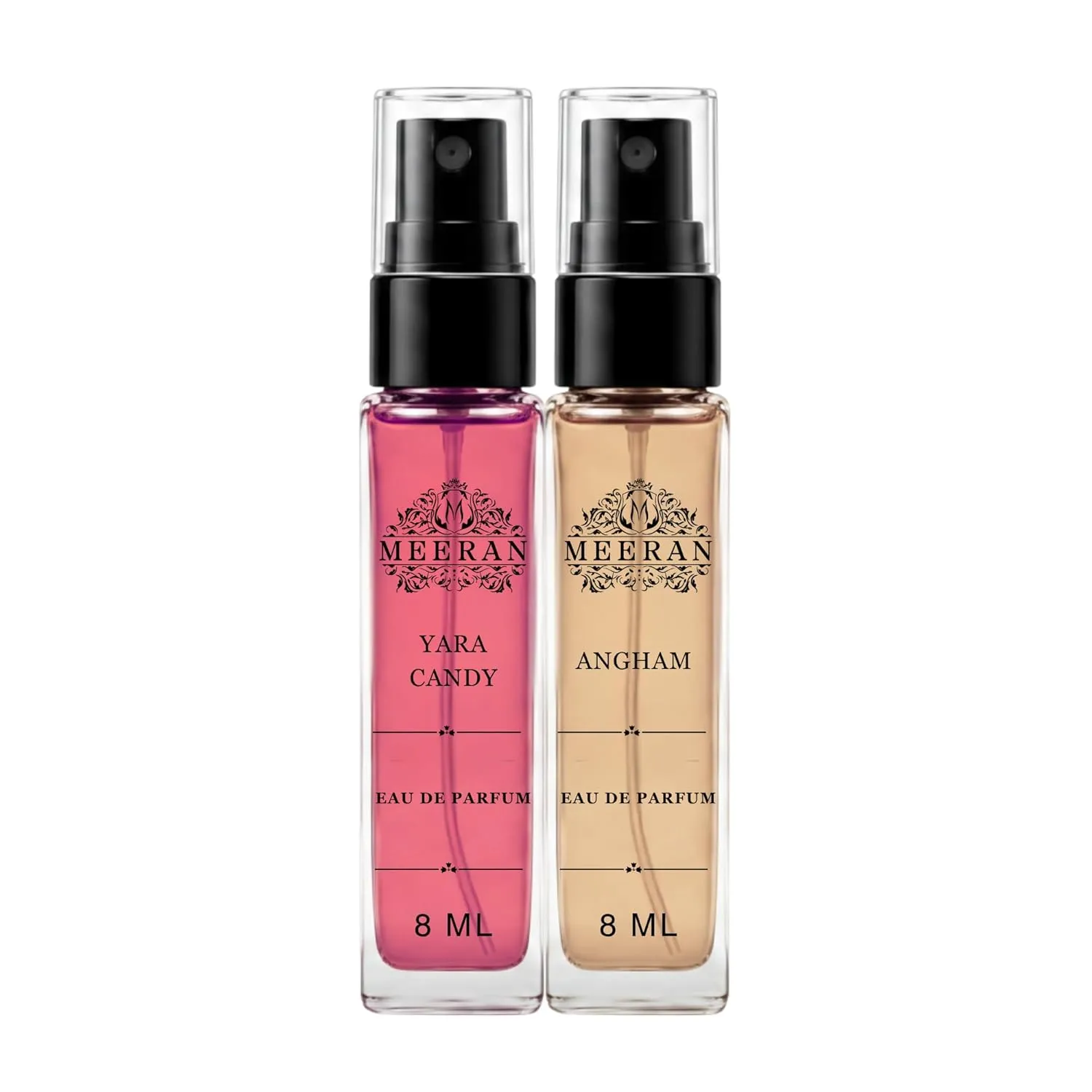 Yara Candy & Angham (2×8ml) | Perfume Combo Gift For Women | Premium Long Lasting Fragrance | Mini Travel Perfume
